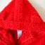 DISNEY czerwony szlafrok z uszami 9 12 m 80 cm