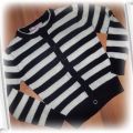 Sweterek w paski rozm 104 110 cm