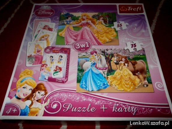 Puzzle oraz gra piotruś z księżniczkami