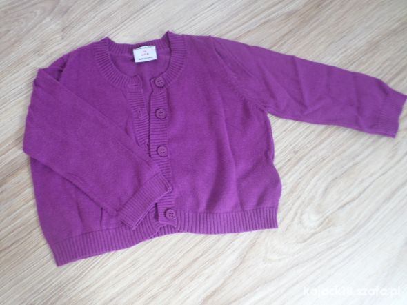 fioletowy sweterk bolerko 74