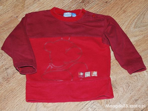Bluzka dla chłopca 86 cm czerwona