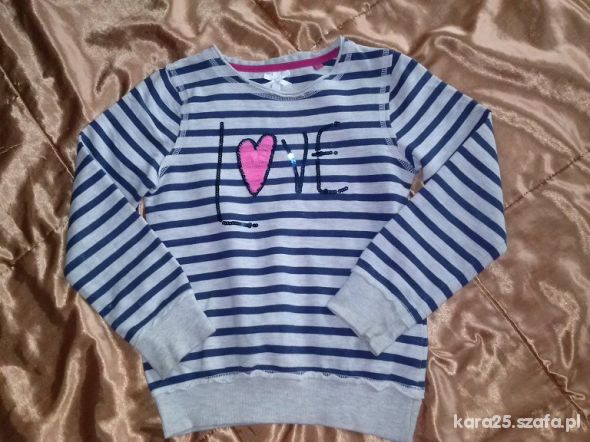 Bluza z napisem LOVE NEXT rozmiar 7 lat