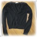 H&M czarny rozpinany sweterek 146 152
