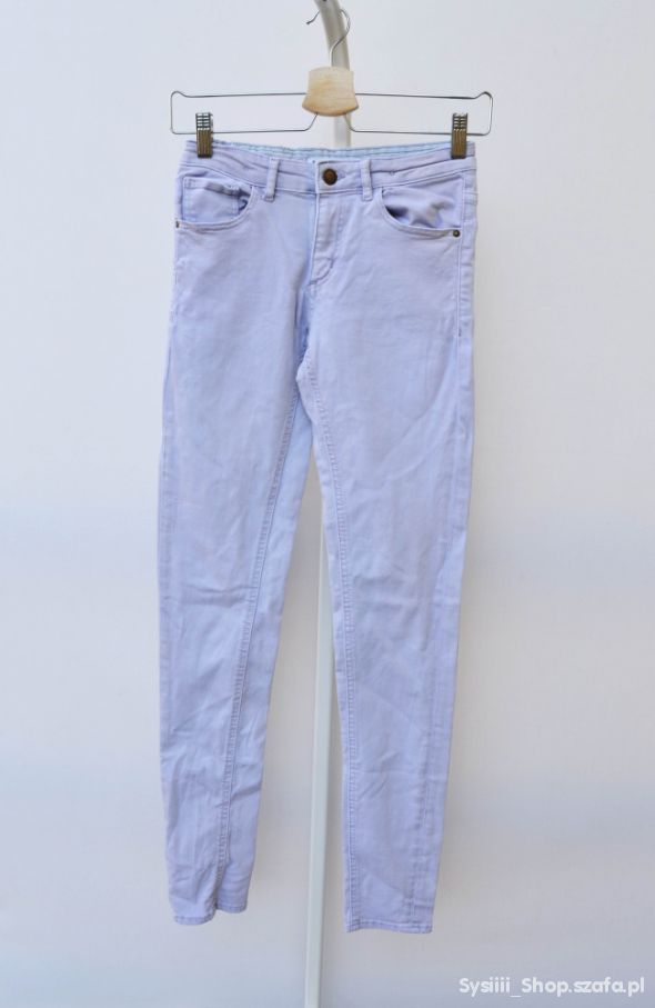 Spodnie Lindex Fioletowe Pastelowe 164 cm Rurki