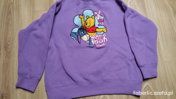 Fioletowa bluza Disney z Kubusiem Puchatkiem