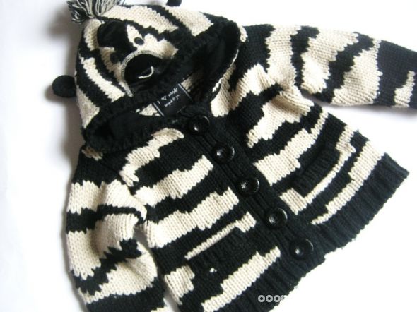 NEXT Sweterek zebra cudny 6 9M