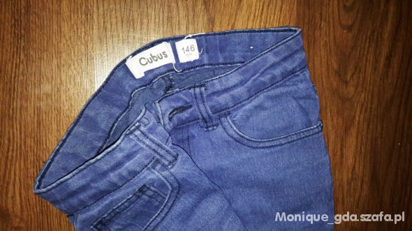 Spodnie Cubus 146 jeansy rurki