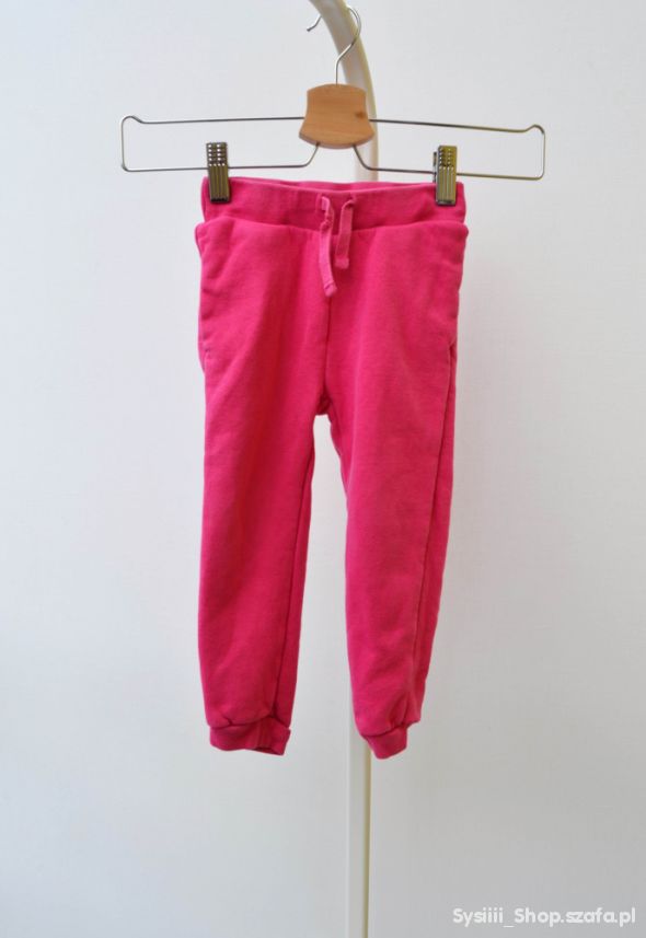 Spodnie Dresy Dresowe Róż H&M 92 cm 1 2 Lata