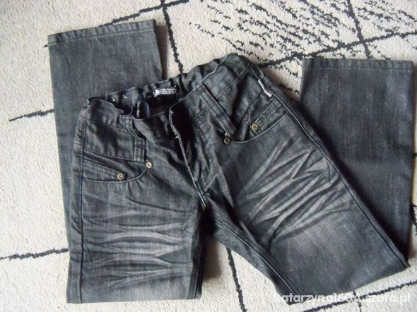 Spodnie jeansowe czarne7 8 lat na 128