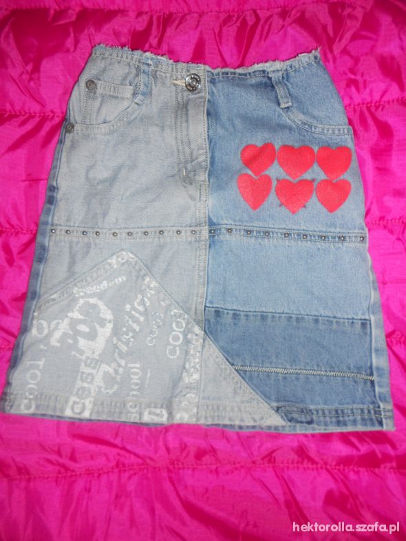 next ćwieki printy serce jeans 116