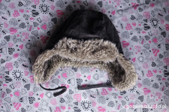 H&M czapka futrzak na zime 86