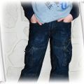 Rebel jeansy bojówki z paskiem