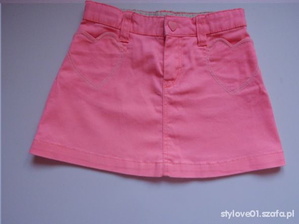 Neonowa różowa spódniczka H&M