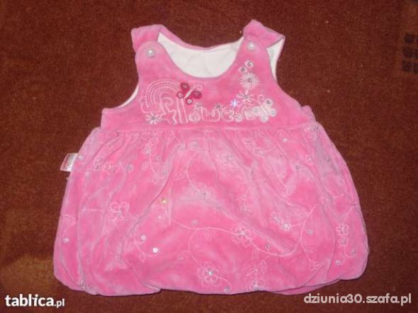 rozowa sukienka bombka z cekinamijak nowa