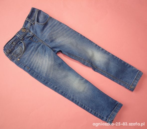 NEXT 104 spodnie rurki jeans