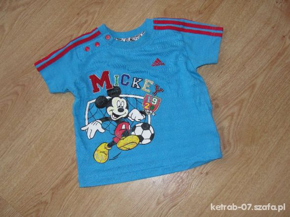 ADIDAS DISNEY MICKEY MOUSE TURKUSOWA KOSZULKA