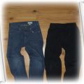 H&M spodnie 134 jeansy rurki i dresy 2 pary