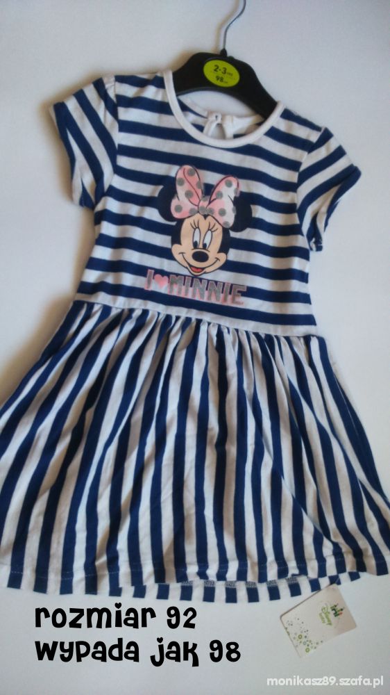 Minnie Mouse piękna sukienka