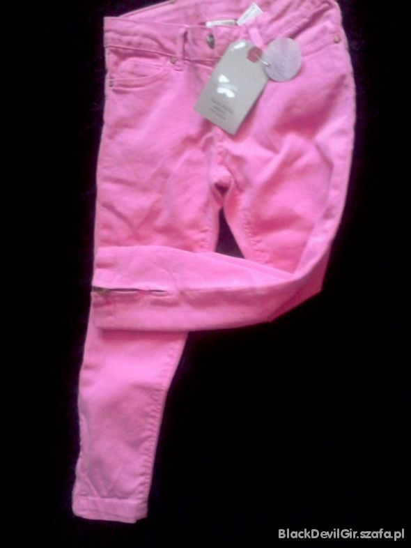Spodnie Zara z zipem