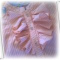Ozdobna bluzka z żabotem w pastelowych kolorach 98