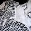 86 H&M 3 piżamy pajace zebra róż odkryte stópki