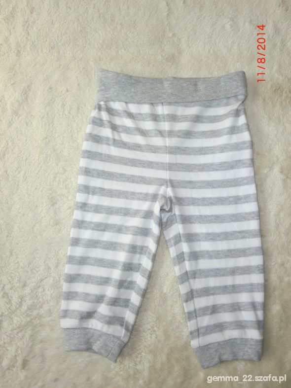 NOWE cienkie spodnie bawełniane CUBUS 2 szt roz 68