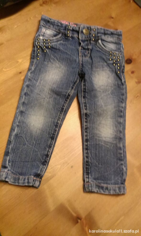 Spodnie jeansowe rurki 12 18 miesięcy