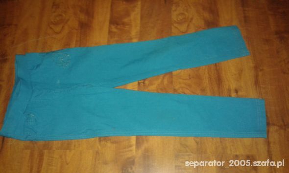 spodnie morskie 122 jak nowe rurki