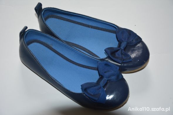 r 26 H&M Granatowe balerinki