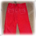 Spodnie czerwone sztruksowe 104 do 110