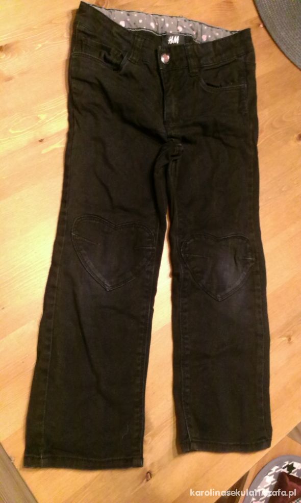 Czarne spodnie H&M 110
