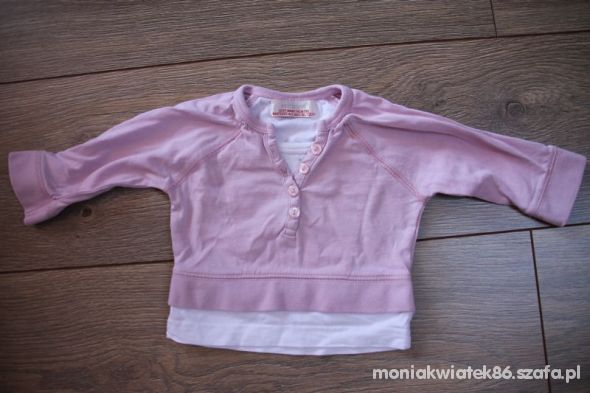Różowa bluzeczka guziczki 56