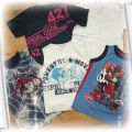 5 szt koszulki 128 tshirty Spiderman Power Rengers