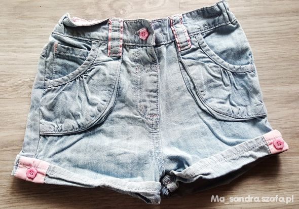 Mini mode jeansowe krótkie spodenki szorty jasne