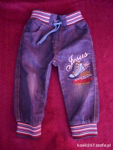 spodnie jeansy na 2 latka