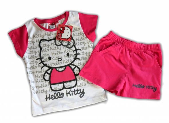 KOMPLET SPODENKI BLUZKA T SHIRT HELLO KITTY 116