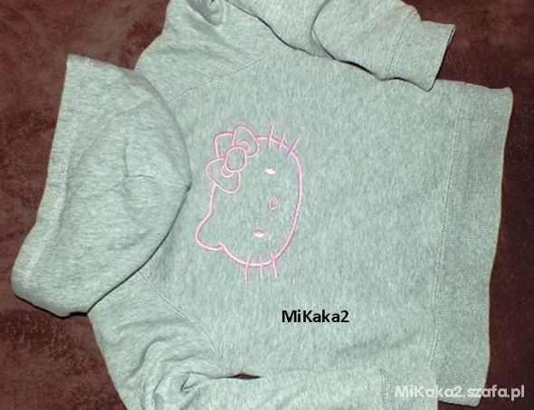 H&M BLUZA PODSZYTA FUTERKIEM HELLO KITTY