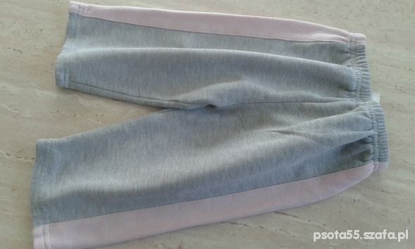 Spodnie dresowe siwe r 80 12mcy