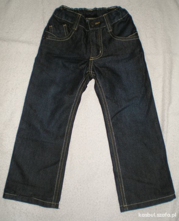 spodnie jeansowe ocieplane 98