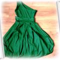 Piękna zielona suknienka z tiulem 146 152