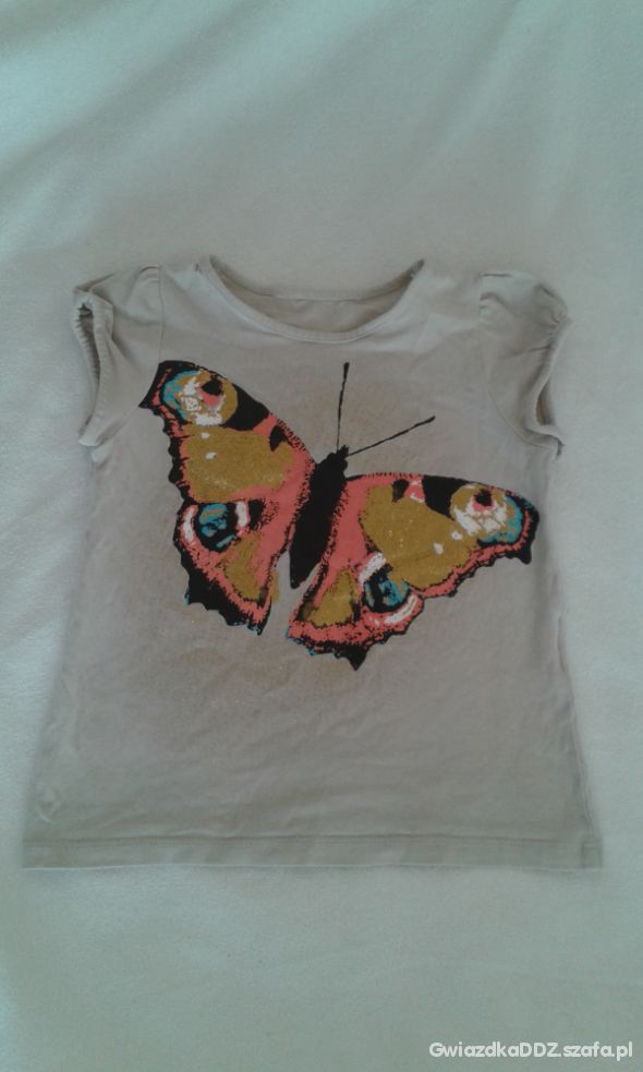 bluzka H&M 92 z motylem