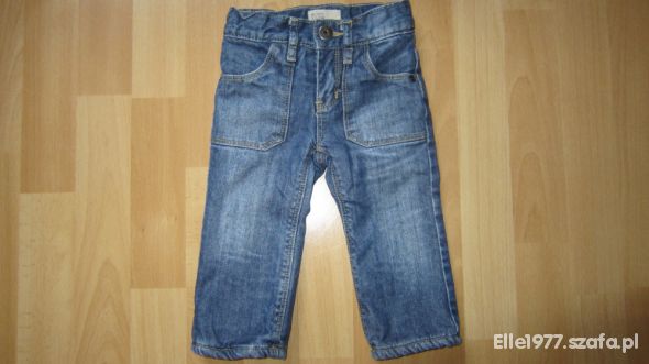Śliczne ocieplane jeansy GAP rozm 80 86