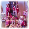 Duży zestaw Barbie Shelly i Skipper z akcesoriami
