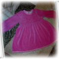 różowa sukieneczka welurowa r90 HM