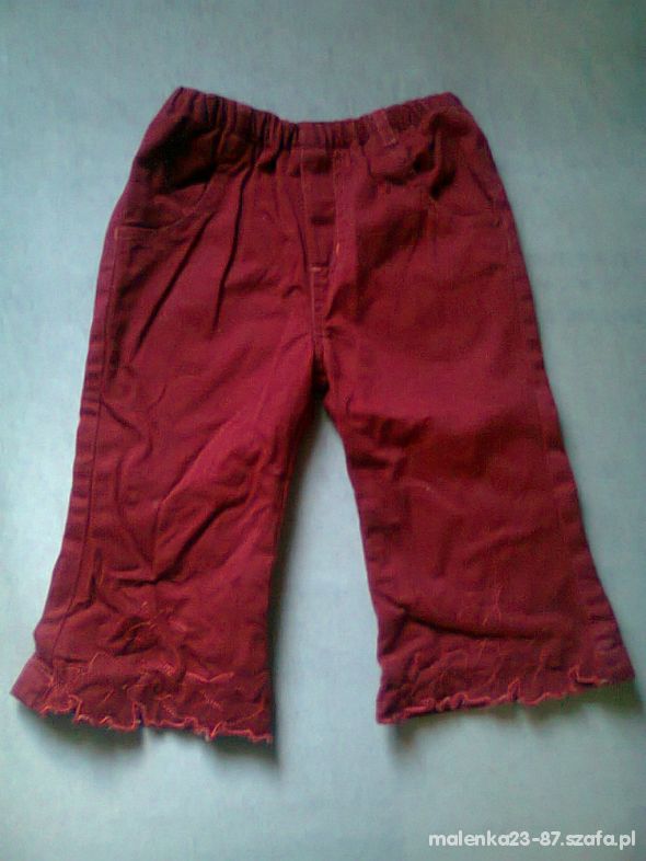 Czerwone spodnie Rozmiar 80