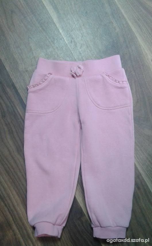 Spodnie różowe 92 98cm 2 3 latka