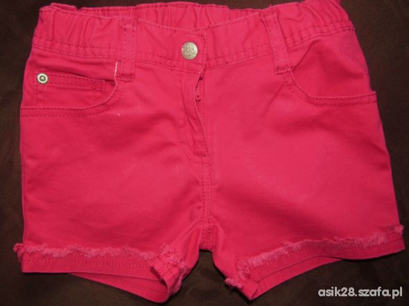 malinowe krótkie spodnie Palomino 116