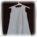 Biała letnia sukienka 128