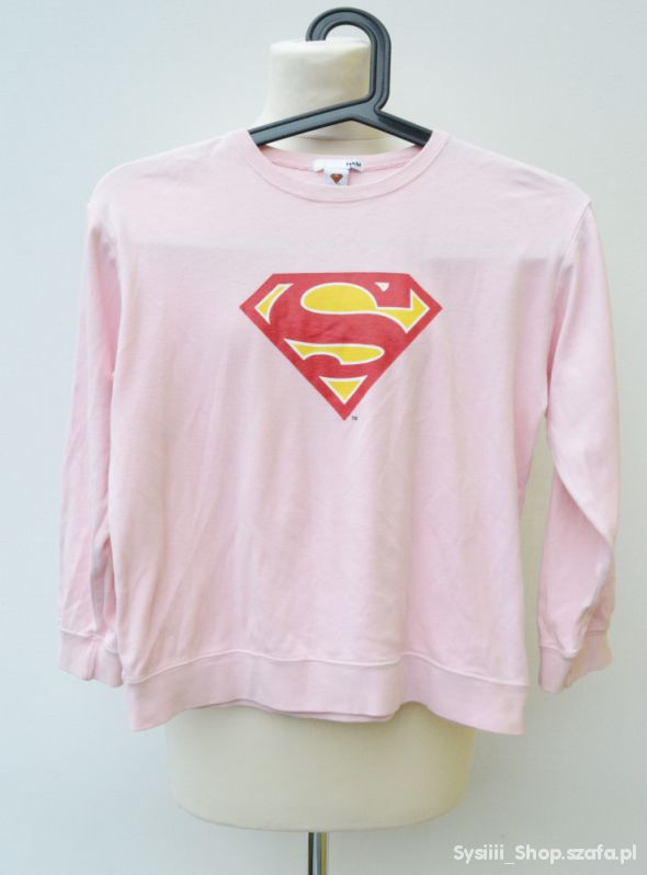 Bluzka Bluza Róż H&M Superman 122 128 cm 6 8 l