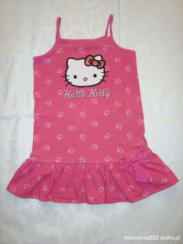 TU Hello Kitty różowa sukienka roz 5 lat